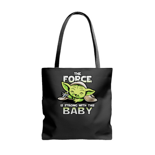 Baby Yoda The Force Tote Bags