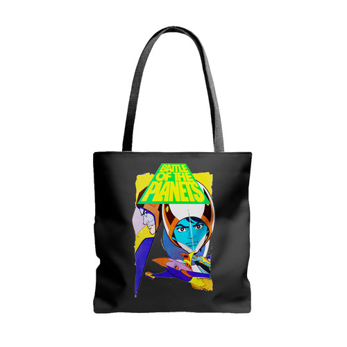Battle Of The Planets Cartoon Retro Tote Bags