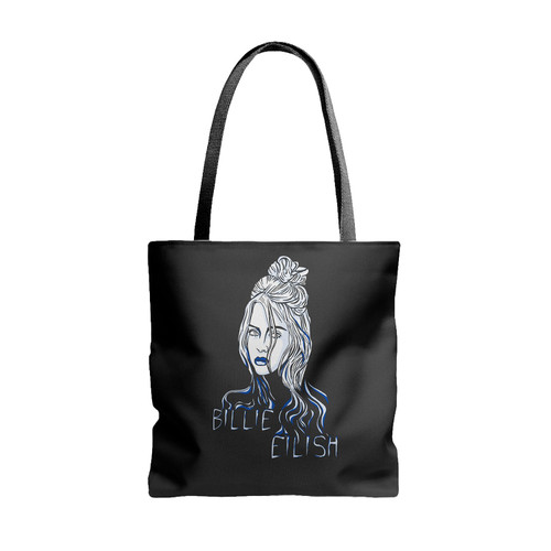 Billie Eilish Sketch Tote Bags