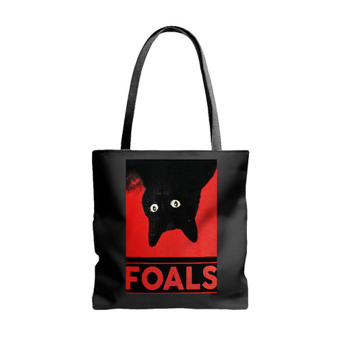 Black Cat Foals Rock Band Tour 2019 Tote Bags