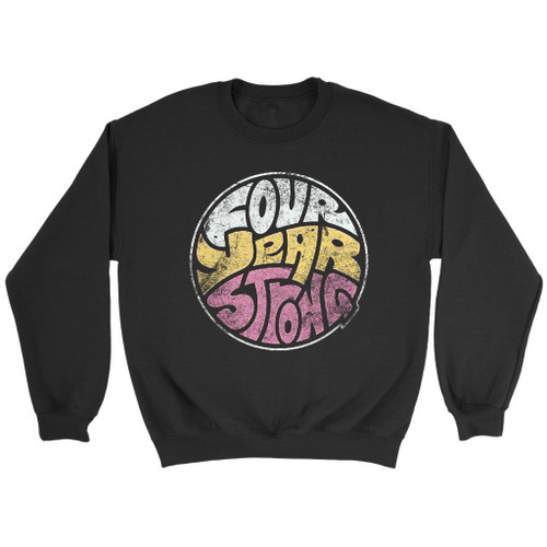 Four Year Strong Pop Punk Band Logo Grunge Sweatshirt