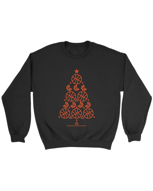 Basketball Christmas Tree Sweatshirt