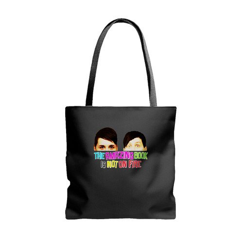 Dan And Phil Half Faces Tabinof Tote Bags