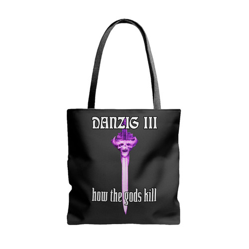 Danzig How To The Gods Kill Logo Skull Sword Tote Bags