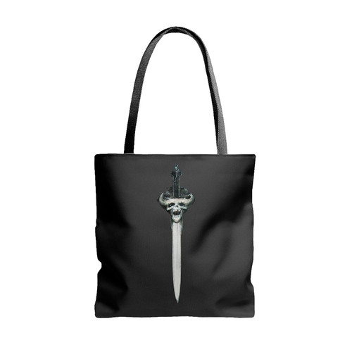 Danzig Logo Skull Sword Tote Bags