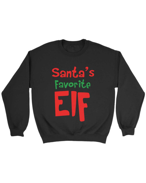 Elf Christmas Santa Santa Favorite Elf Sweatshirt