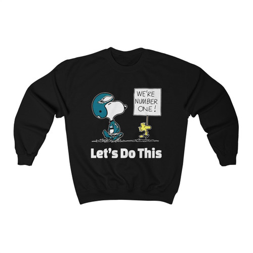 Philadelphia Eagles Snooopy We Are No1 Unisex Sweatshirt