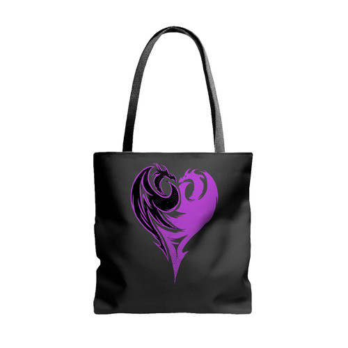 Descendants Evie Dragon Heart Logo Disney Tote Bags