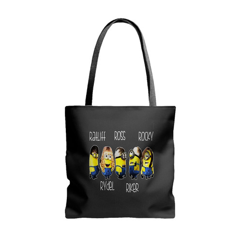 Despicable Me Minion R5 Louder Band Hnd2 Tote Bags