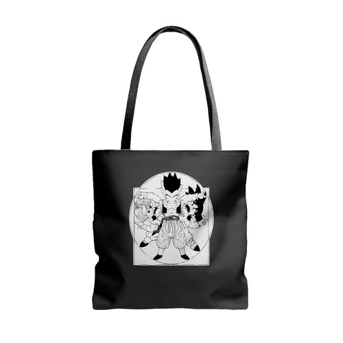 Dragon Ball Z Gotenks Vitruvian Fusion Tote Bags