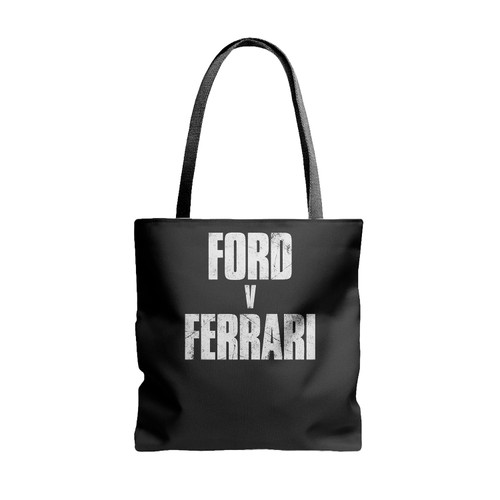 Ford V Ferrari Grunge Bw Tote Bags