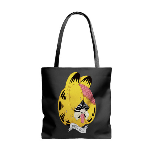 Garfield I Hate Mondays Work Days Tote Bags
