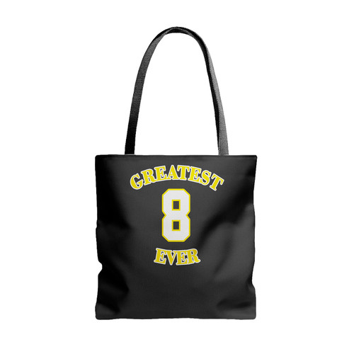 Gold Los Angeles 8 Kobe Bryant Greatest Ever Tote Bags
