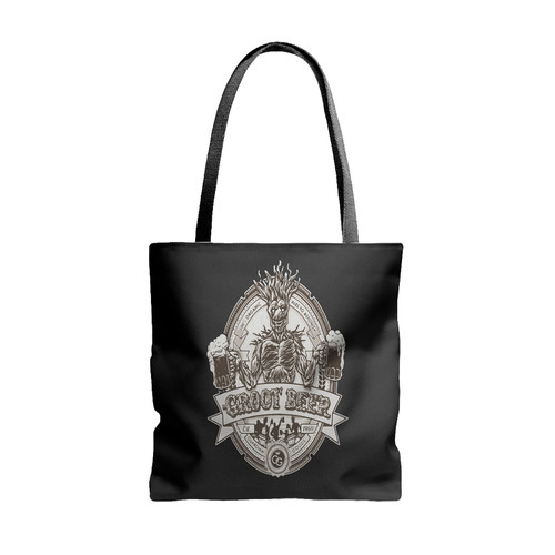 Groot Beer Guardian Of The Galaxy Tote Bags