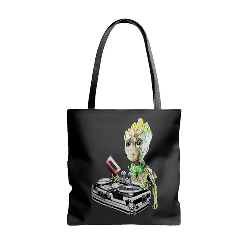I Am Baby Groot Awesome Dj Guardians Of The Galaxy Vol 2 Tote Bags