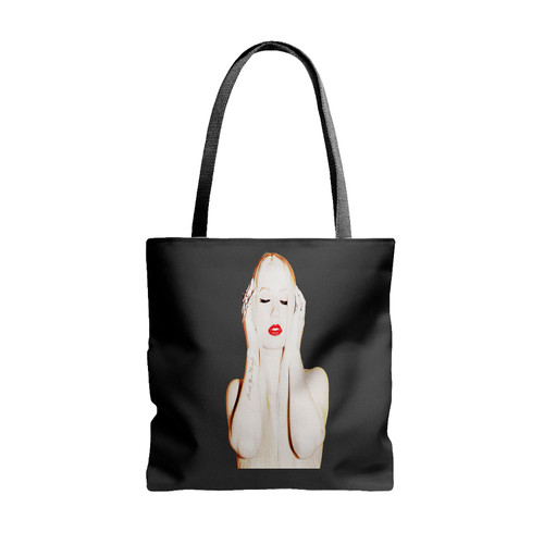 Iggy Azalea Sexy Topless Tote Bags