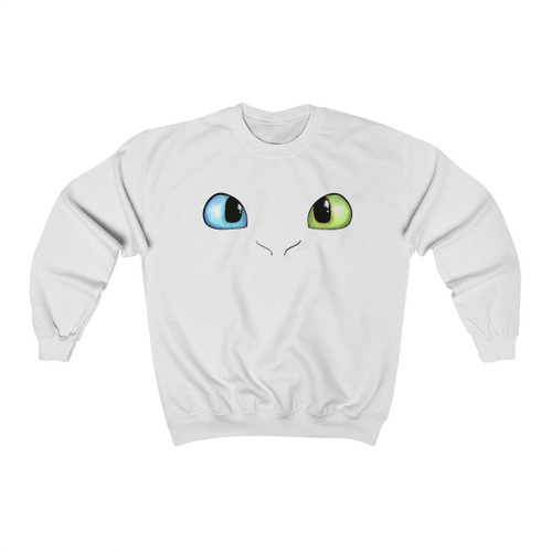 Toothless And Light Fury Eyes How To Train Your Dragon Unisex Sweatshirt