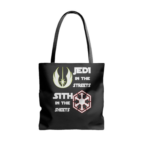 Jedi In The Streets Sith In The Sheets Star Wars Tote Bags