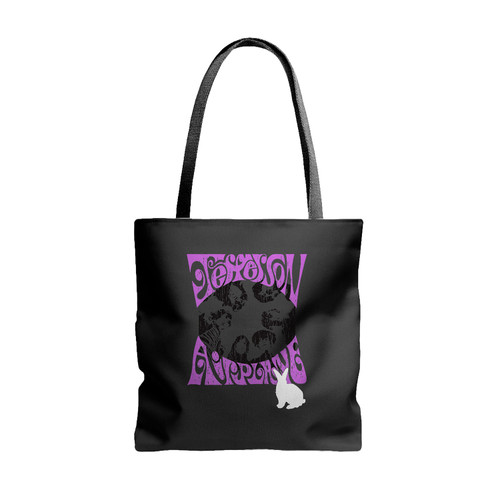 Jefferson Airplane White Rabbit Tote Bags