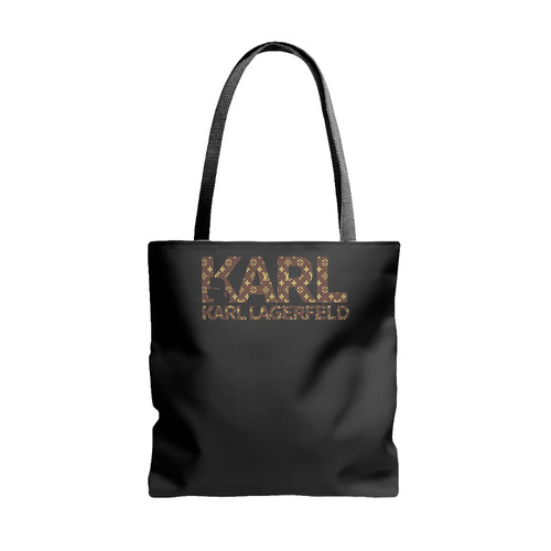 Karl Lagerfeld Logo With Lv Pattern Tote Bags