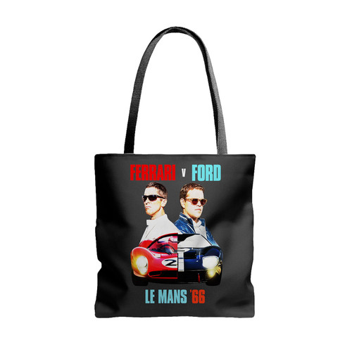 Le Mans 66 Ferrari V Ford Tote Bags