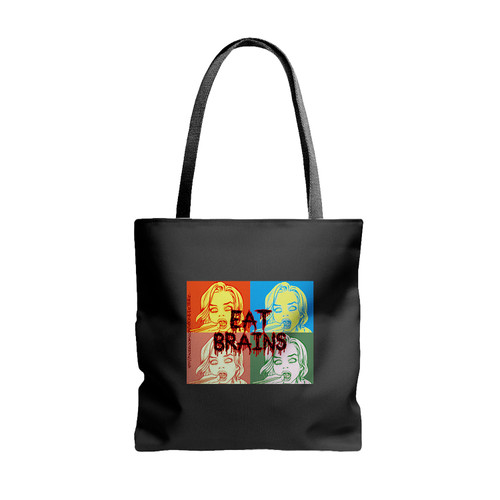 Liv Moore Izombie Eat Brains Tote Bags