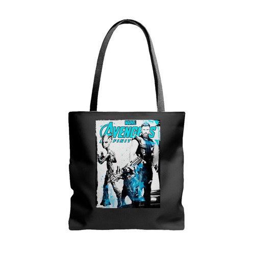 Marvel The Avengers Thor Groot In Strength Tote Bags