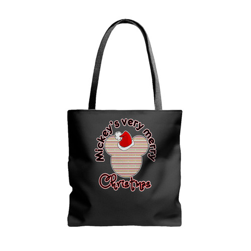 Mickeys Very Merry Christmas Tote Bags