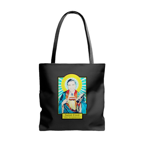 Mr Rogers Saint Fred The Neighborly Its A Beautiful Day Tote Bags