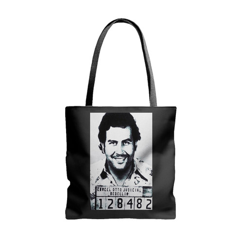 Mugshot Cocaine Pablo Escobar Tote Bags