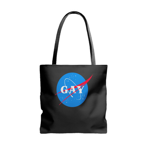 Nasa Parody Gay Pride Logo Tote Bags
