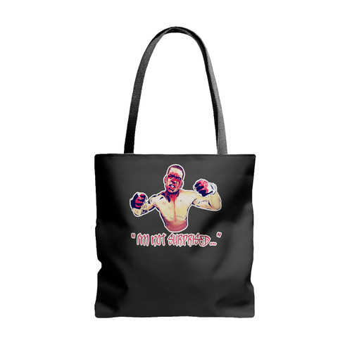 Nate Diaz I Am Not Surprised Ufc Tote Bags