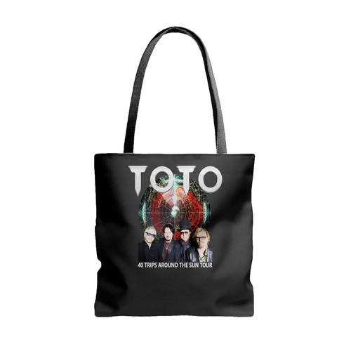 New Toto 40 Trips Around The Sun 2018 Tour 2 Side All Size Tee Usa Size Tote Bags