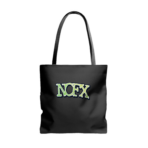 Nofx Band Logo Hardcore Punk Rock Black Flag Rancid Band Tote Bags