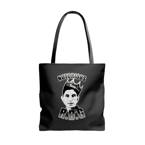 Notorious Rbg Bw Tote Bags