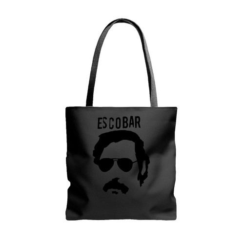 Pablo Escobar Silhouette Tote Bags