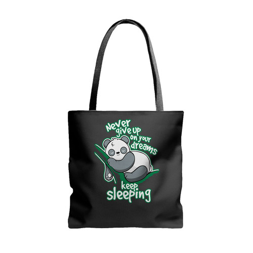 Panda Keep Sleeping Tote Bags
