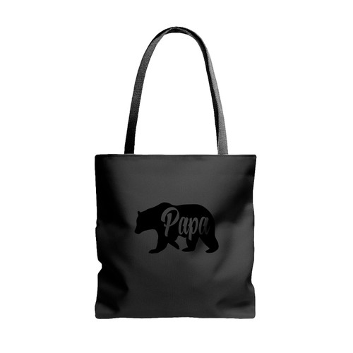 Papa Bear Funny For Dads Gift Idea Novelty Tote Bags