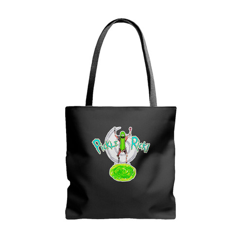 Pickle Rick Tote Bags