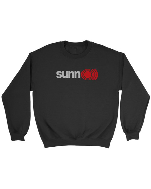 Sunn O Band Red Logo Metal Rock Band Sweatshirt