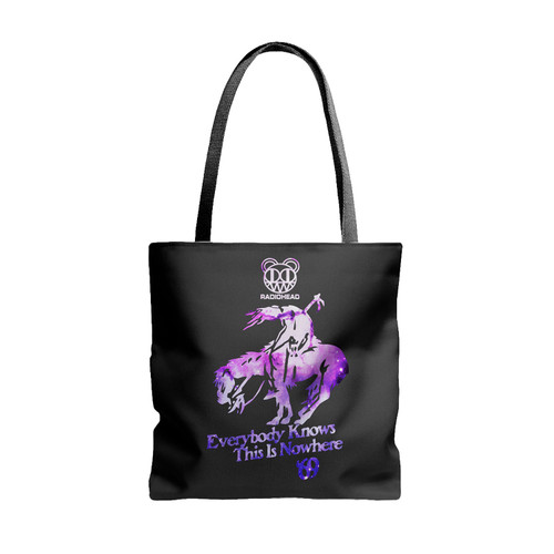 Radiohead Bear Logo Galaxy Tote Bags