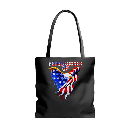 Revolutioner Of Usa Eagle Flag Tote Bags