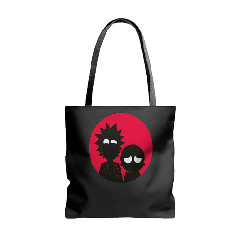 Rick And Morty Funny Cartoon Tv Series Tote Bags