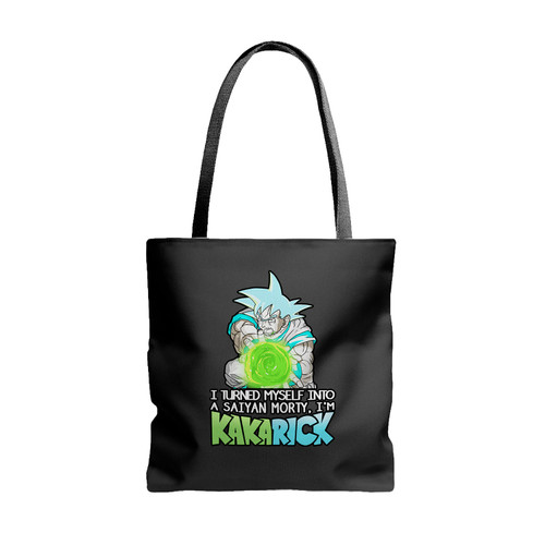 Rick And Morty Son Goku Kakarick Tote Bags
