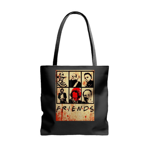 Scary Friends Horror Movie Creepy Halloween Tote Bags