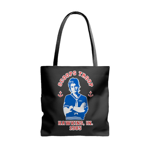 Scoops Troop Stranger Things Season Three Tote Bags