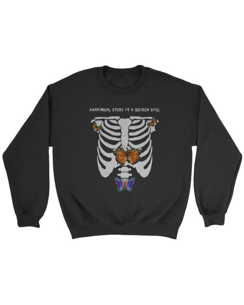 Halsey Without Me Skelleton Butterfly Sweatshirt