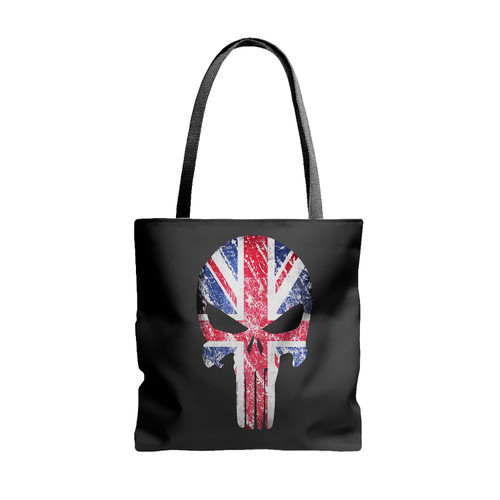 Skull Unionjack Tote Bags