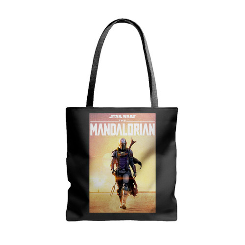 Star Wars The Mandalorian Poster Cover Tote Bags