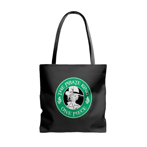 Starbucks Mash Up And Fan Art Anime One Piece The Pirate King Roger And Luffy Tote Bags